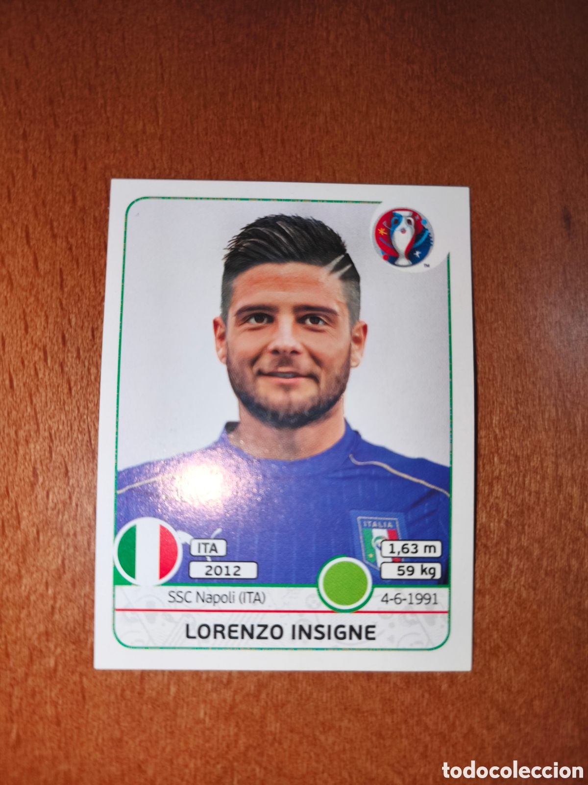 Cromos de F&uacute;tbol: Lorenzo Insigne n&deg;513 UEFA Euro 2016 Italia