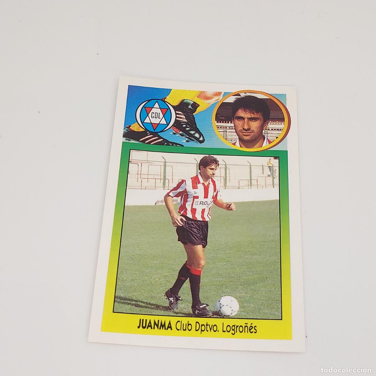 Cromos de F&uacute;tbol: CROMO JUANMA LOGRO&Ntilde;ES 1993 1994 93 94 EDICIONES ESTE ADHESIVO SIN PEGAR