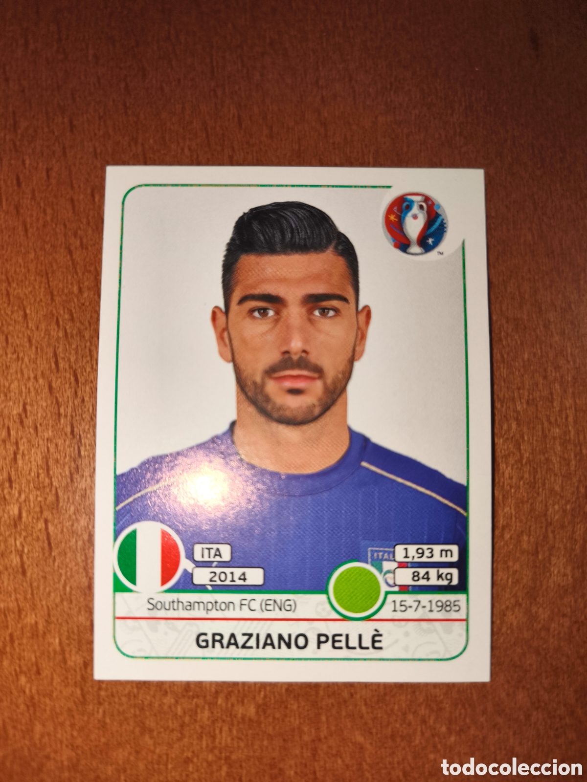 Figurine di Calcio: Graziano Pelle n&deg;516 UEFA Euro 2016 Italia