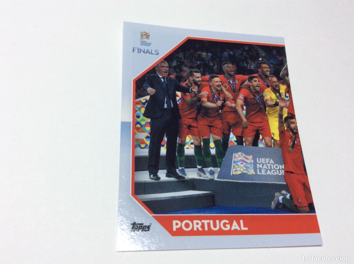 Figurine di Calcio: 230 Portugal Campe&oacute;n Cromo Sticker The Road to UEFA Nations League Finals 2022 2023 22 23 Topps