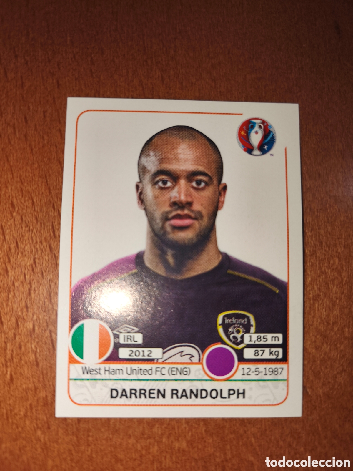 Cromos de F&uacute;tbol: Darren Randolph n&deg;518 UEFA Euro 2016 Irlanda