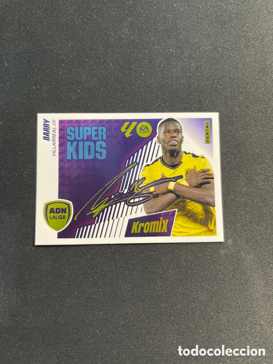 Cromos de F&uacute;tbol: Barry K4 4 ADN Super Kids Kromix Villarreal Liga Este 2025 2026 25 26