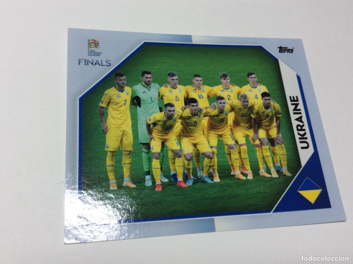Cromos de F&uacute;tbol: 242 Ucrania Fair Play Cromo Sticker The Road to UEFA Nations League Finals 2022 2023 22 23 Topps