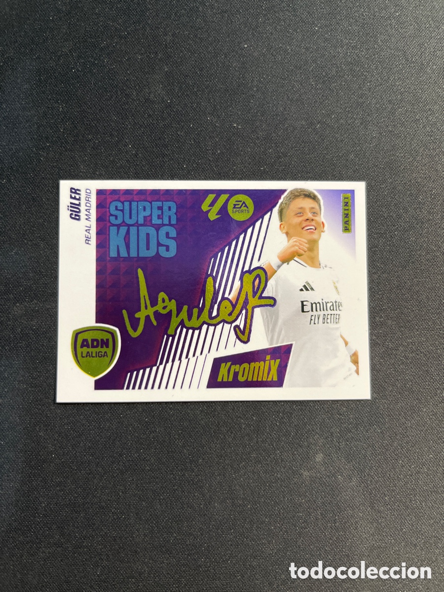 Cromos de F&uacute;tbol: Guler K10 10 ADN Super Kids Kromix Real Madrid Liga Este 2025 2026 25 26