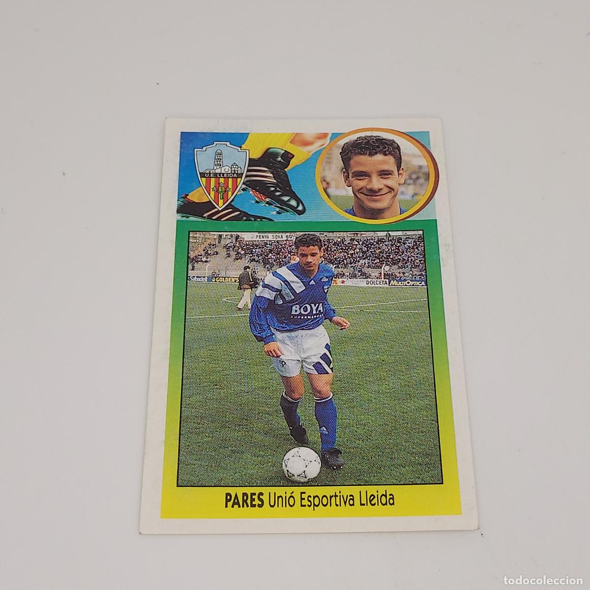 Cromos de F&uacute;tbol: CROMO PARES U. ESPORTIVA LLEIDA 1993 1994 93 94 EDICIONES ESTE ADHESIVO SIN PEGAR