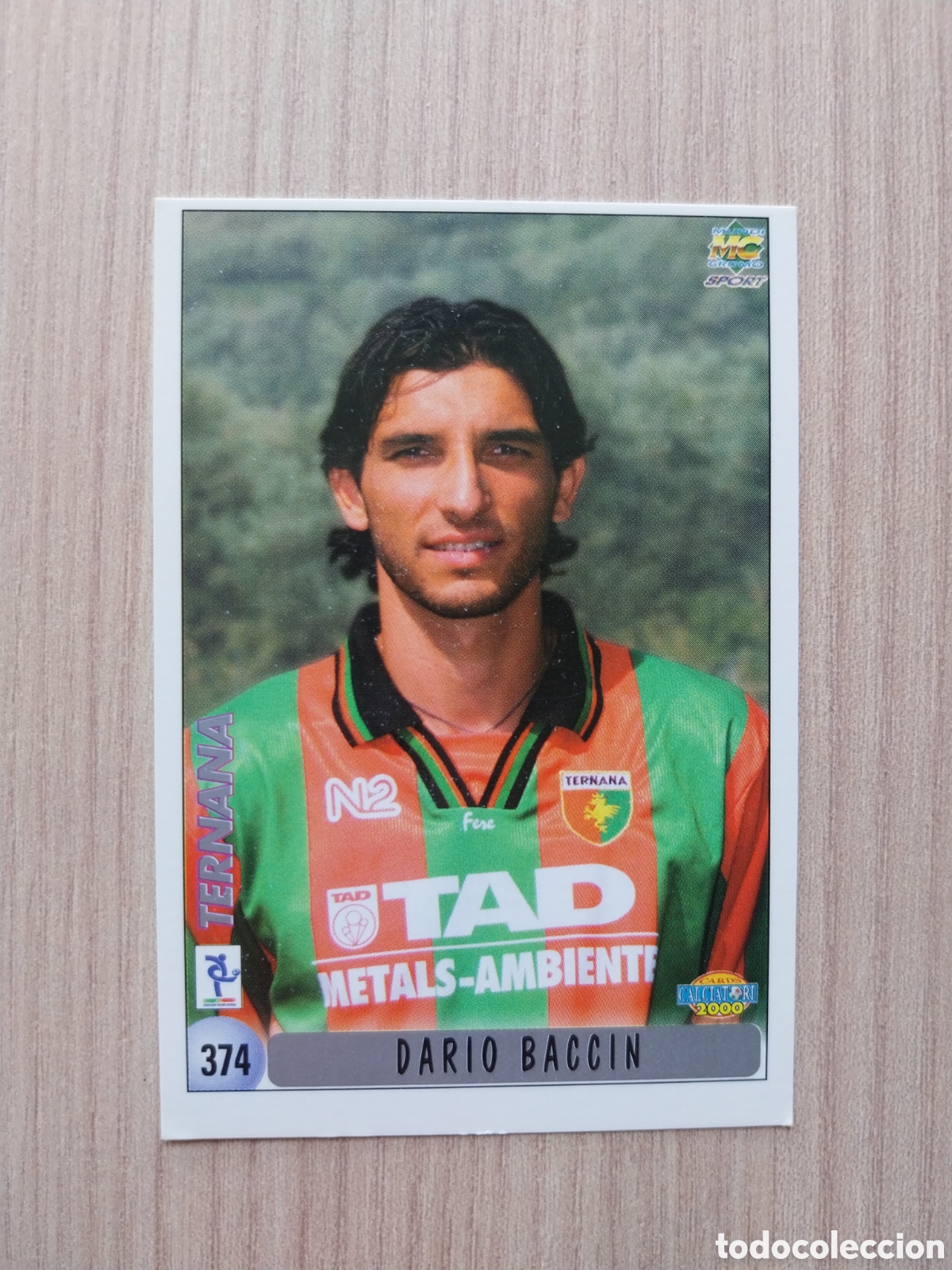 Cartes &agrave; collectionner de Football: DARIO BACCIN FABRIZIO MICCOLI N&deg; 374 CALCIATORI 1999 2000 99 00 TERNANA MUNDICROMO ITALIA F&Uacute;TBOL