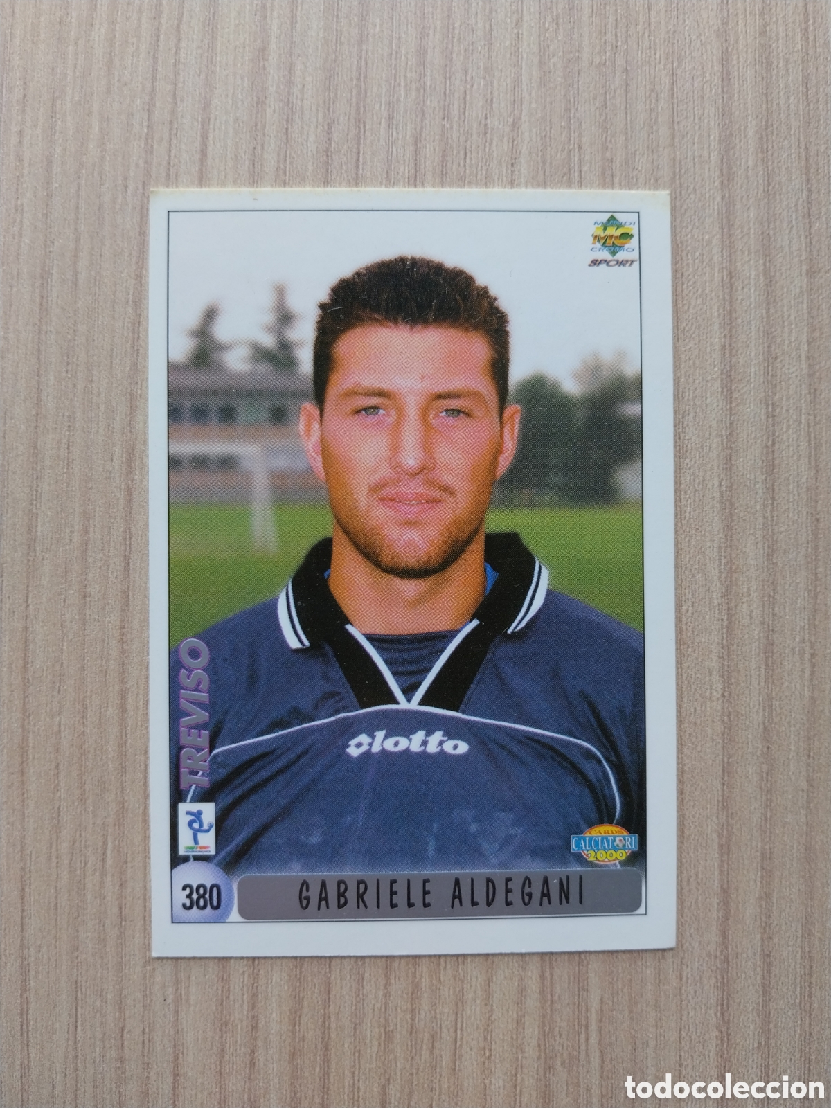 Cromos de F&uacute;tbol: GABRIELE ALDEGANI WILLIAM PIANU N&deg; 380 CALCIATORI 1999 2000 99 00 TREVISO MUNDICROMO ITALIA F&Uacute;TBOL