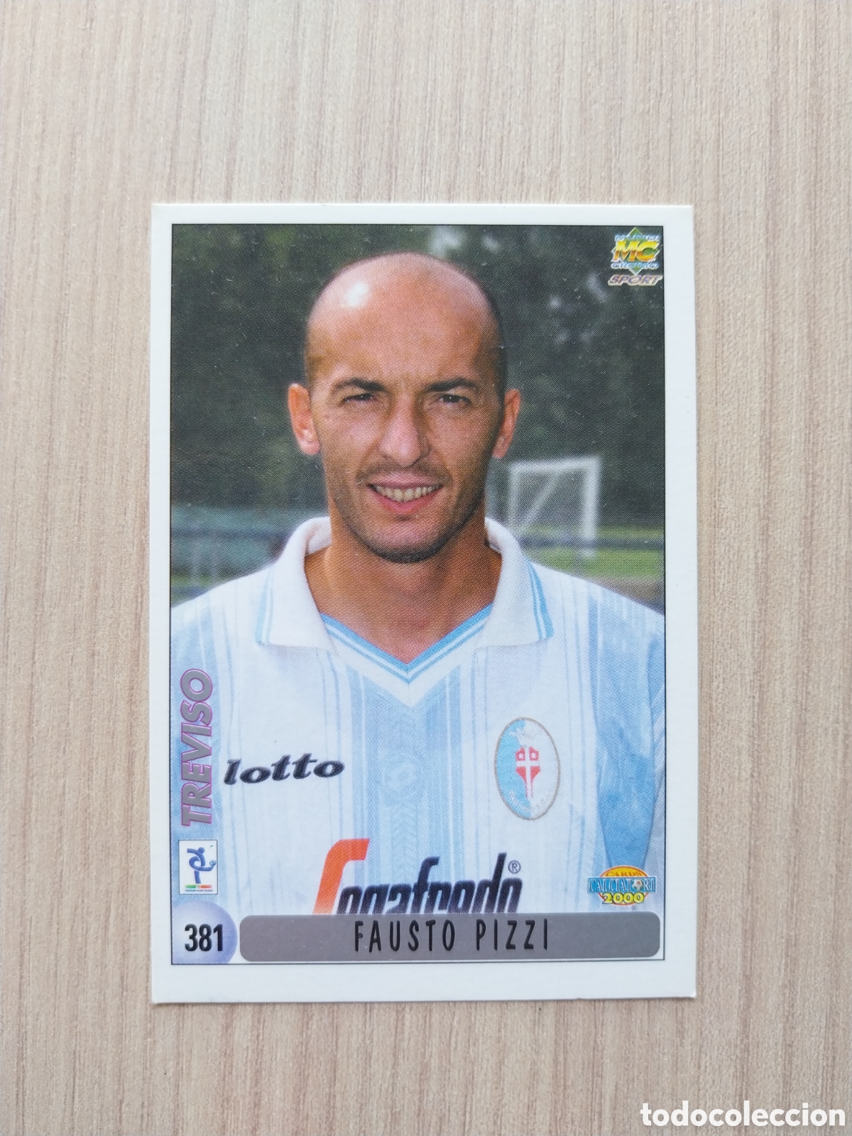 Cromos de F&uacute;tbol: FAUSTO PIZZI FABIANO BALLARIN N&deg; 381 CALCIATORI 1999 2000 99 00 TREVISO MUNDICROMO ITALIA F&Uacute;TBOL
