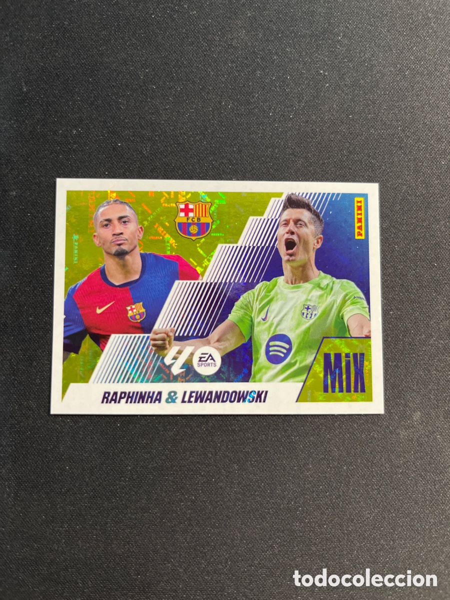 Cromos de F&uacute;tbol: Raphinha & Lewandowski 21 Barcelona Mix Liga Este 2025 2026 25 26