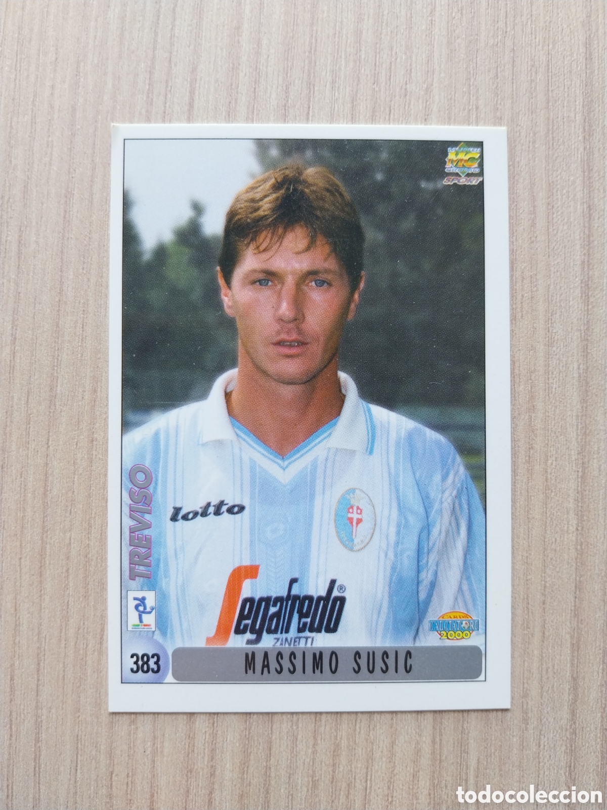 Cromos de F&uacute;tbol: MASSIMO SUSIC FRANCESCO BELLUCCI N&deg; 383 CALCIATORI 1999 2000 99 00 TREVISO MUNDICROMO ITALIA F&Uacute;TBOL