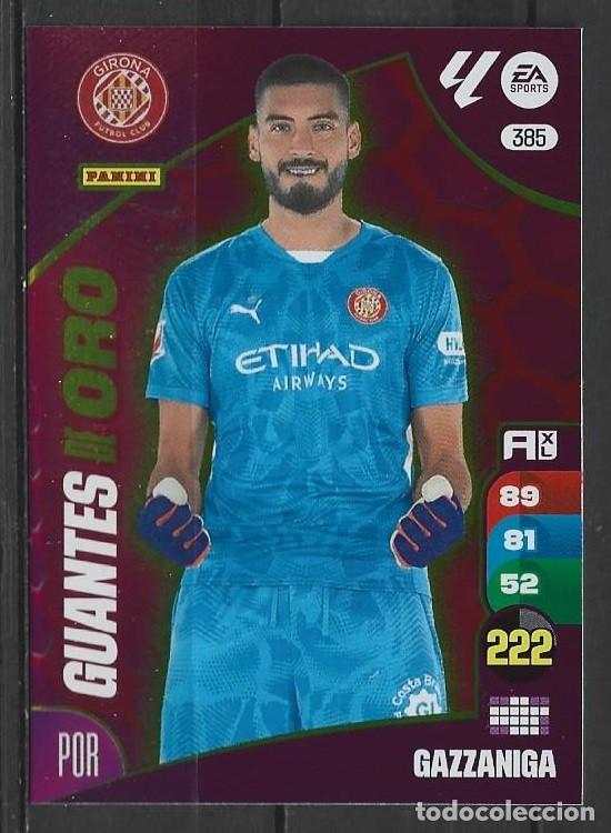 Cromos de F&uacute;tbol: Adrenalyn 24/25 - Gazzaniga - N&ordm; 385 - Girona ( Guantes de Oro )