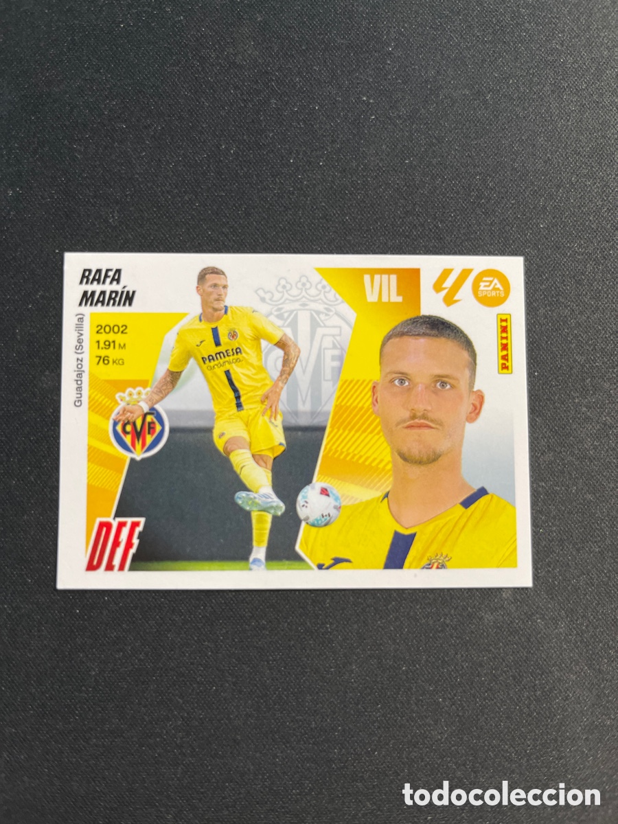 Cromos de F&uacute;tbol: Rafa Marin 5 Villarreal Ultimos Fichajes Liga Este 2025 2026 25 26