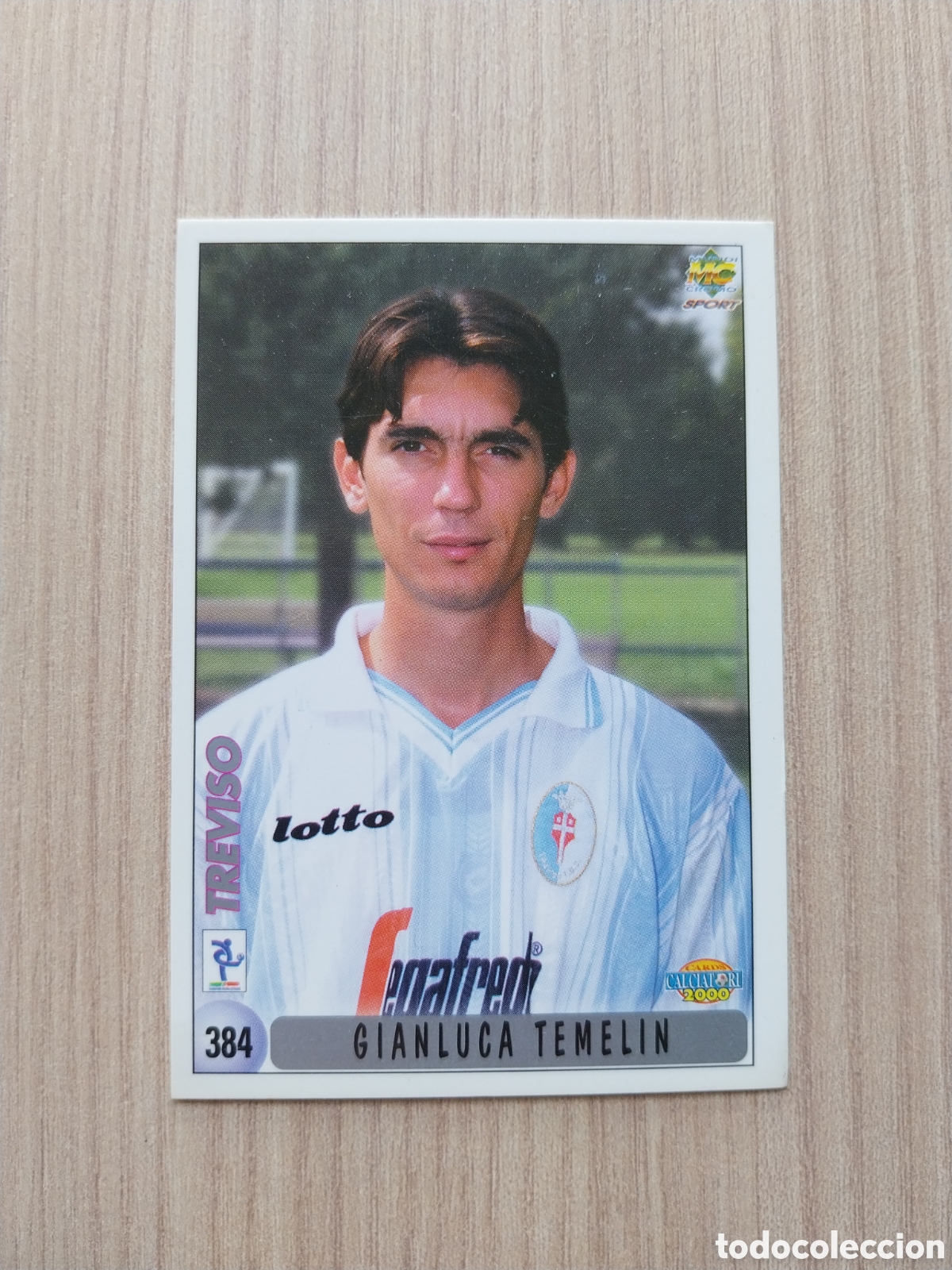 Cromos de F&uacute;tbol: GIANLUCA TEMELIN GIOVANNI BOSI N&deg; 384 CALCIATORI 1999 2000 99 00 TREVISO MUNDICROMO ITALIA F&Uacute;TBOL