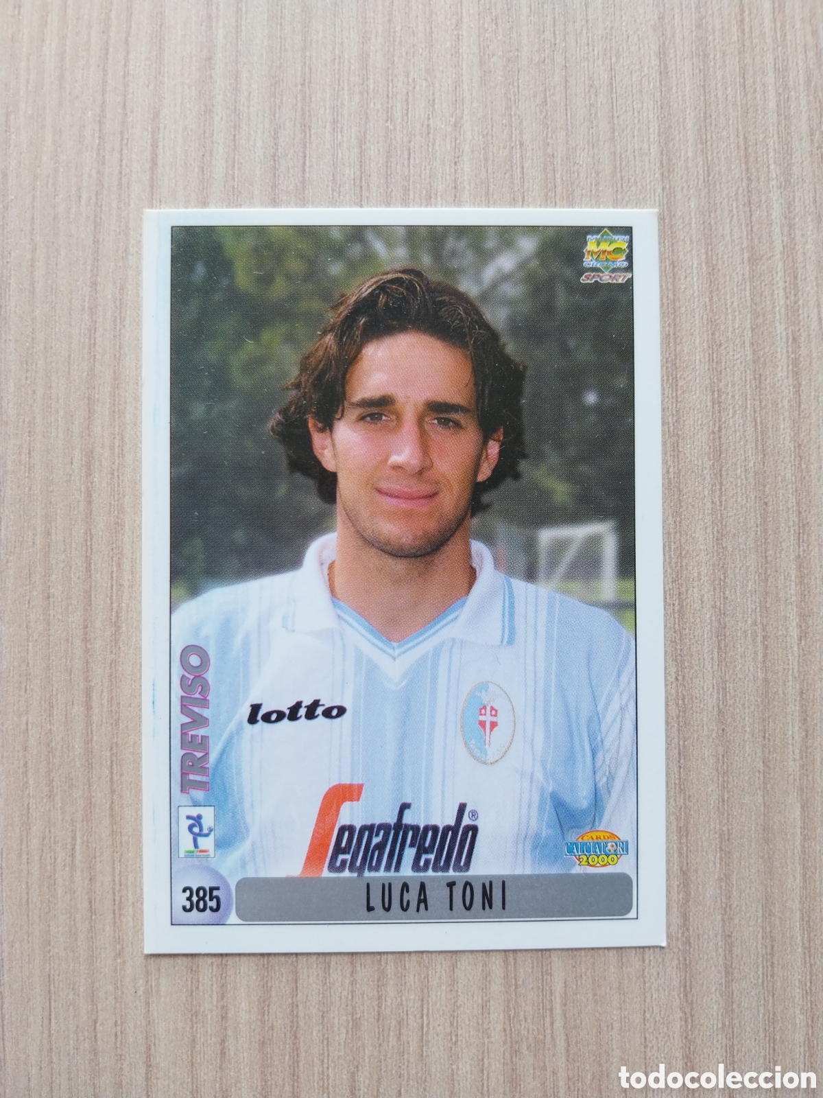 Cromos de F&uacute;tbol: LUCA TONI MATTEO CENTURIONI N&deg; 385 CALCIATORI 1999 2000 99 00 TREVISO MUNDICROMO ITALIA F&Uacute;TBOL CARTA