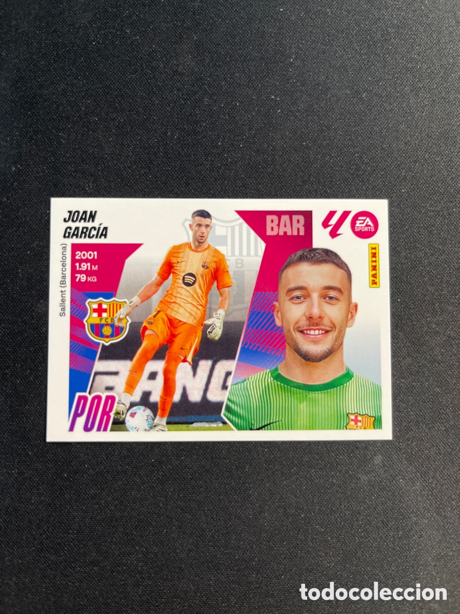 Cromos de F&uacute;tbol: Joan Garcia 8 Barcelona Ultimos Fichajes Liga Este 2025 2026 25 26