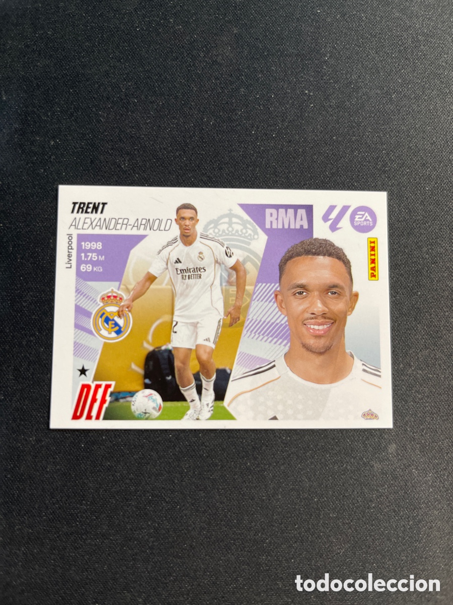 Cromos de F&uacute;tbol: Trent 9 Real Madrid Ultimos Fichajes Liga Este 2025 2026 25 26