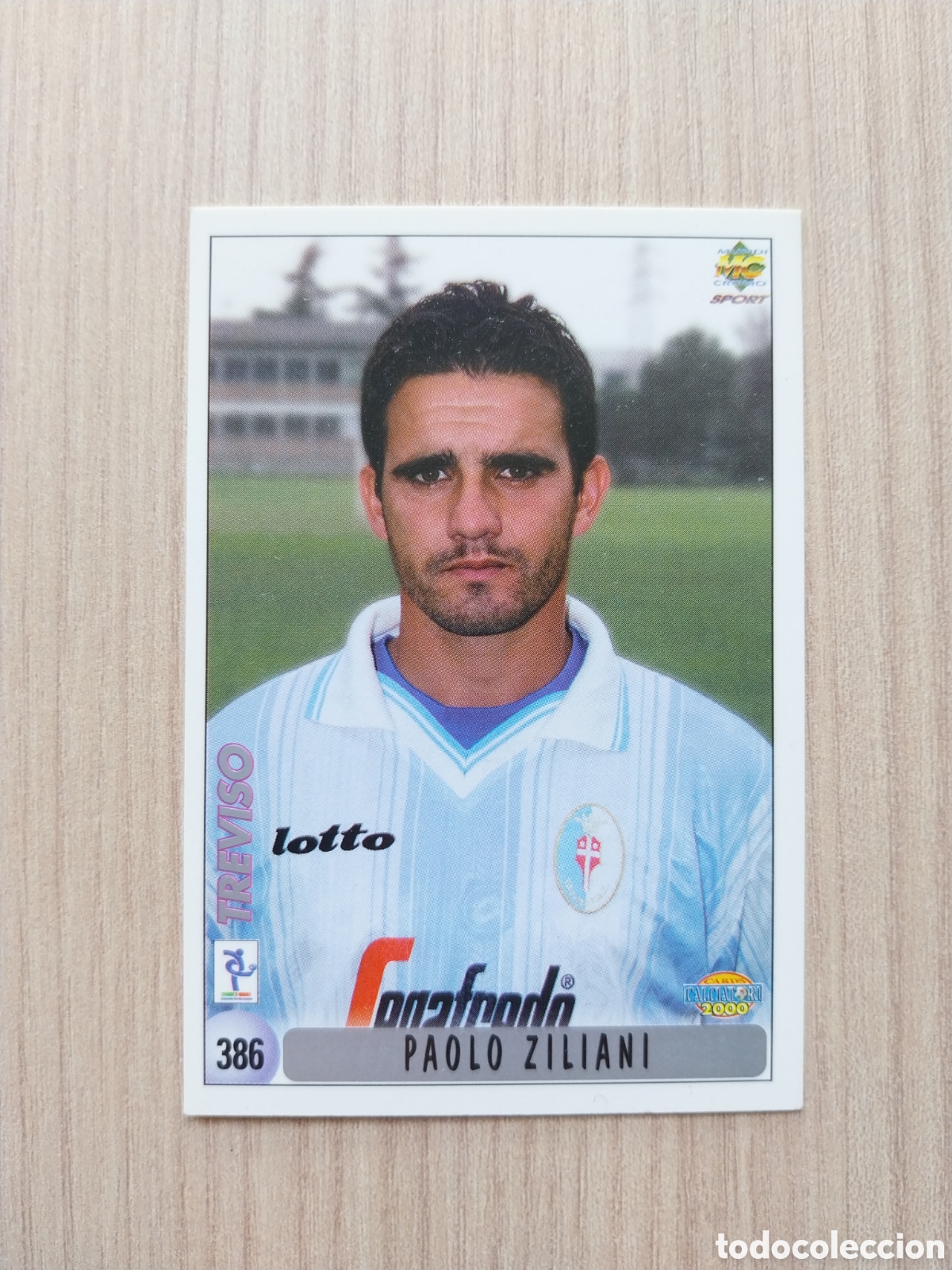 Cromos de F&uacute;tbol: PAOLO ZILIANI FEDERICO CROVARI N&deg; 386 CALCIATORI 1999 2000 99 00 TREVISO MUNDICROMO ITALIA F&Uacute;TBOL