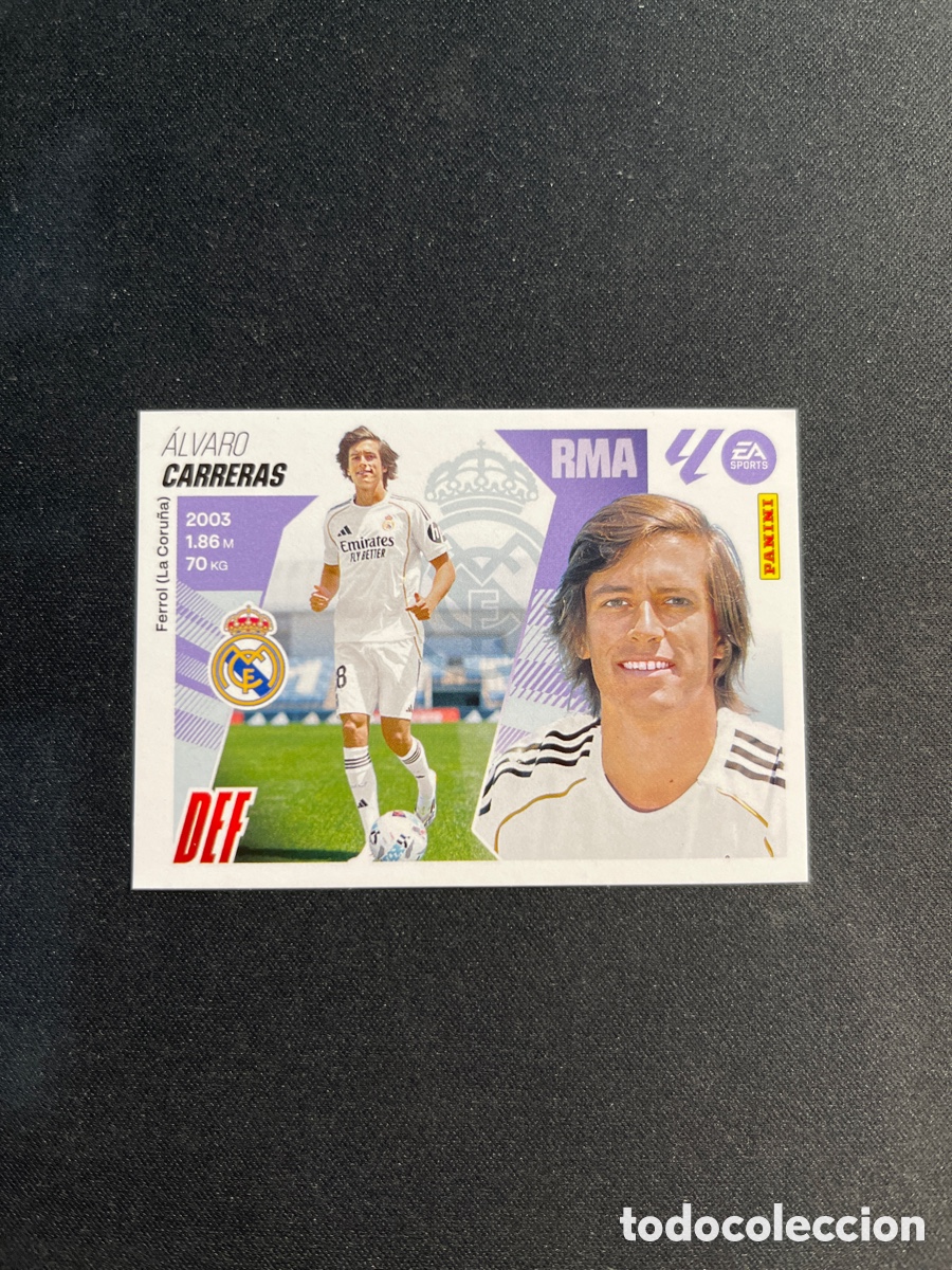 Cromos de F&uacute;tbol: Carreras 18 Real Madrid Ultimos Fichajes Liga Este 2025 2026 25 26