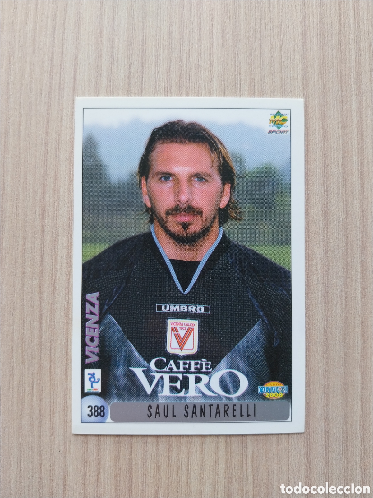 Cromos de F&uacute;tbol: RAUL SANTARELLI GIACOMO DI CARA N&deg; 388 CALCIATORI 1999 2000 99 00 VICENZA MUNDICROMO ITALIA F&Uacute;TBOL