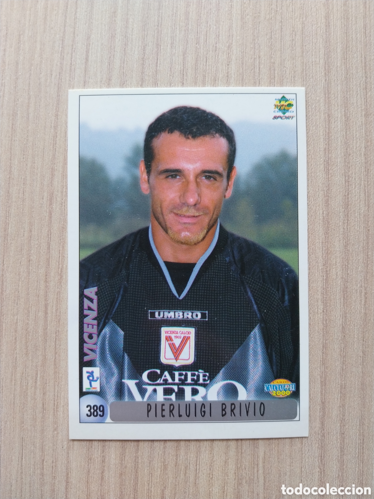 Cromos de F&uacute;tbol: PIERLUIGI BRIVIO STEFANO FATTORI N&deg; 389 CALCIATORI 1999 2000 99 00 VICENZA MUNDICROMO ITALIA F&Uacute;TBOL