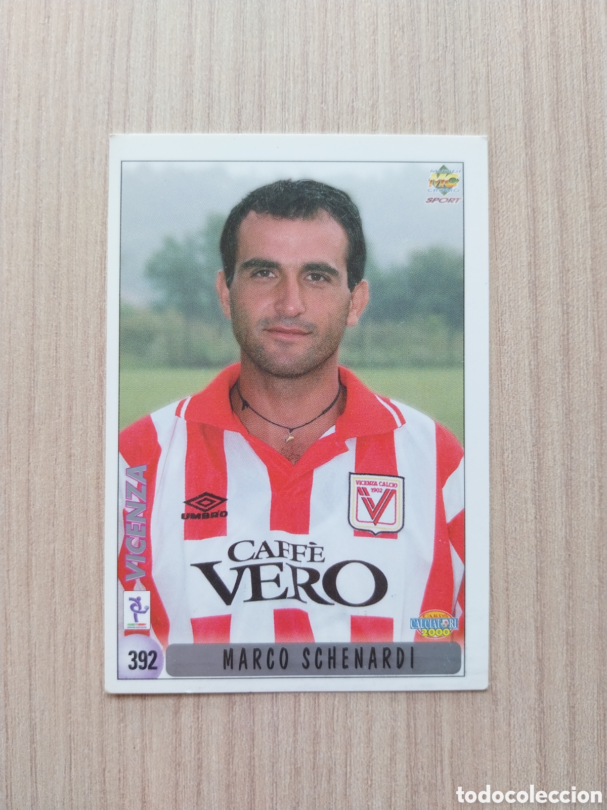 Cromos de F&uacute;tbol: MARCO SCHENARDI ANTONINO BERNARDINI N&deg; 392 CALCIATORI 1999 2000 99 00 VICENZA MUNDICROMO ITALIA
