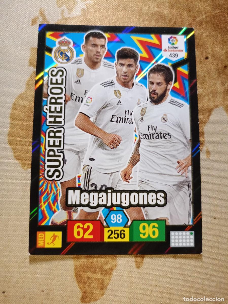 Cromos de F&uacute;tbol: # S&uacute;per H&eacute;roes 439 MEGAJUGONES Adrenalyn 2018-19