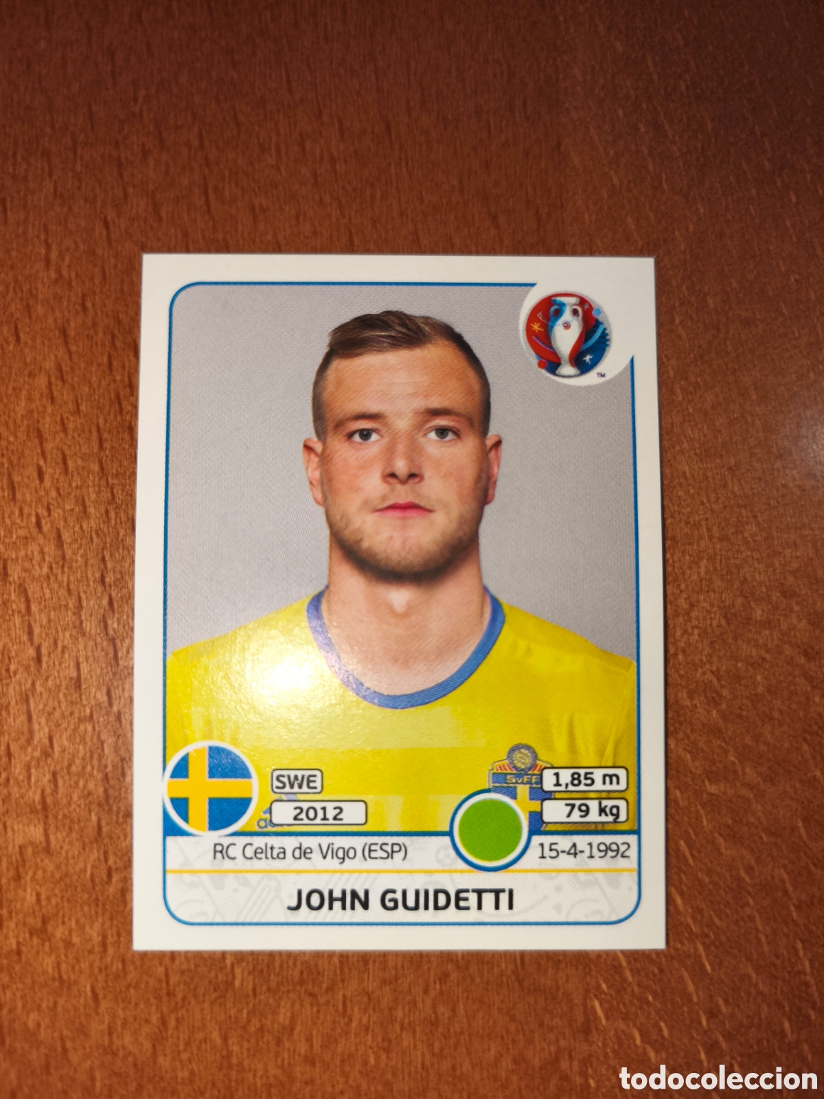 Cromos de F&uacute;tbol: John Guidetti n&deg;568 UEFA Euro 2016 Suecia