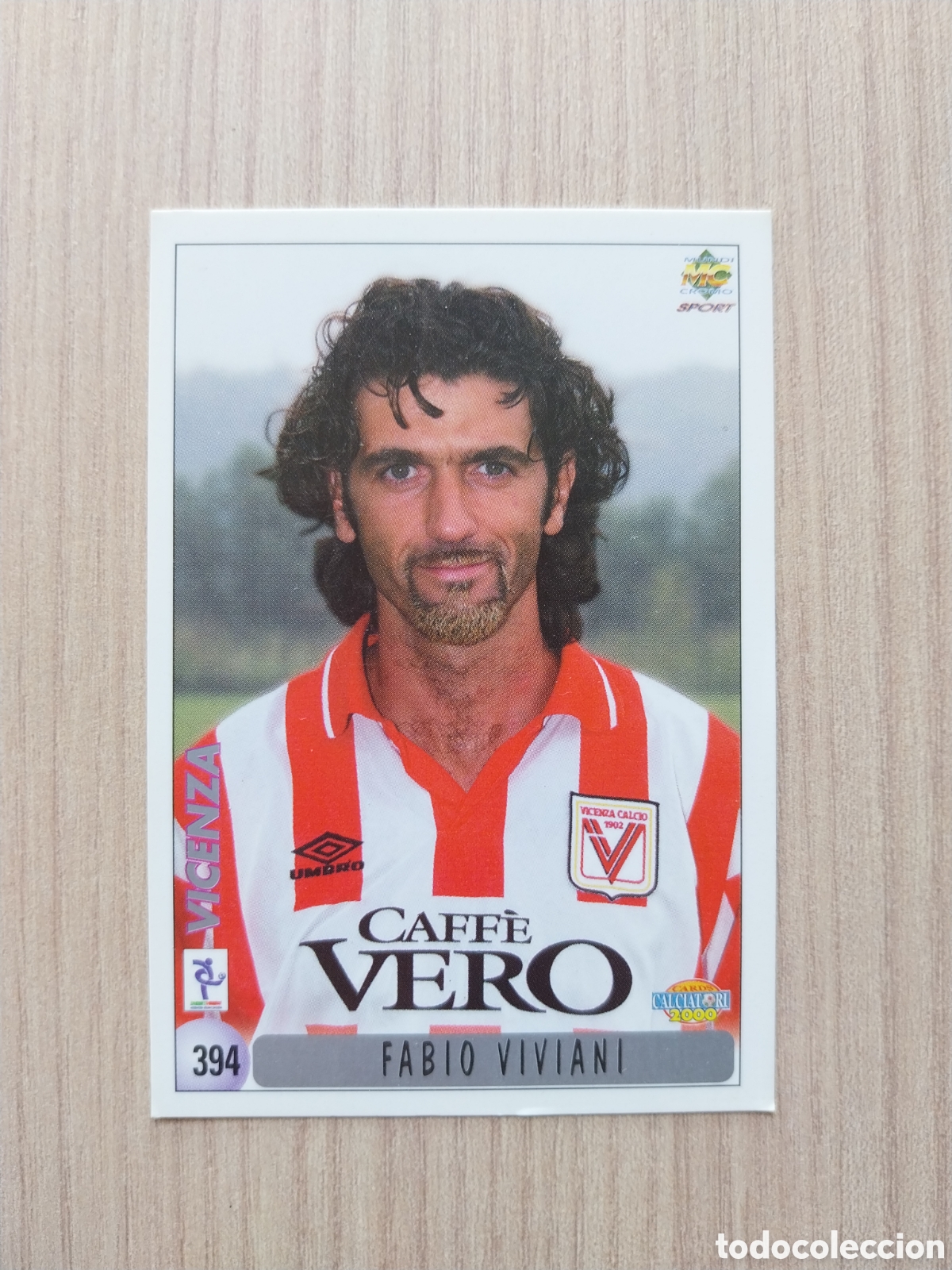 Cromos de F&uacute;tbol: FABIO VIVIANI CHRISTIAN BUCCHI N&deg; 394 CALCIATORI 1999 2000 99 00 VICENZA MUNDICROMO ITALIA F&Uacute;TBOL