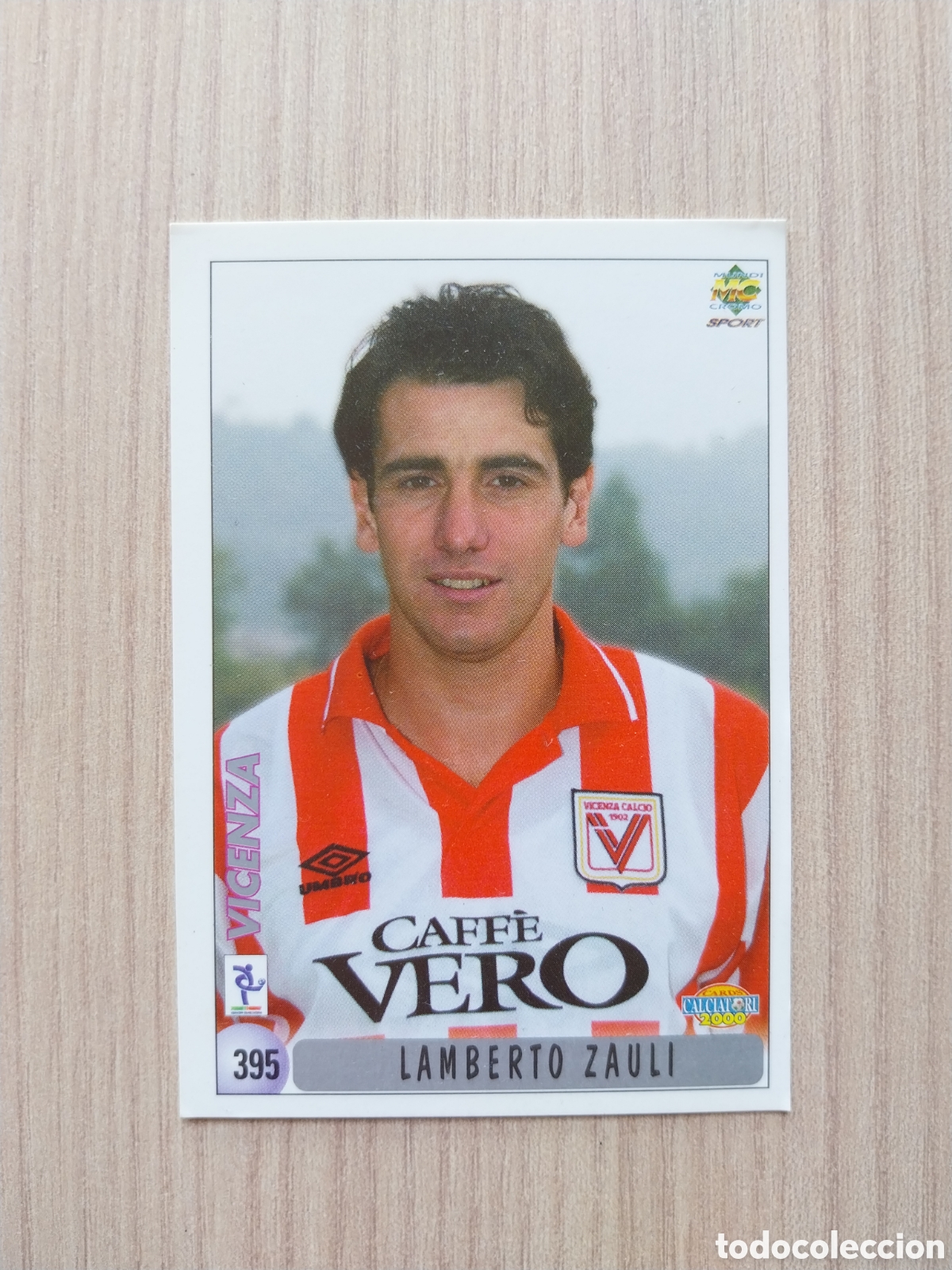 Cromos de F&uacute;tbol: LAMBERTO ZAULI GIANNI COMANDINI N&deg; 395 CALCIATORI 1999 2000 99 00 VICENZA MUNDICROMO ITALIA F&Uacute;TBOL
