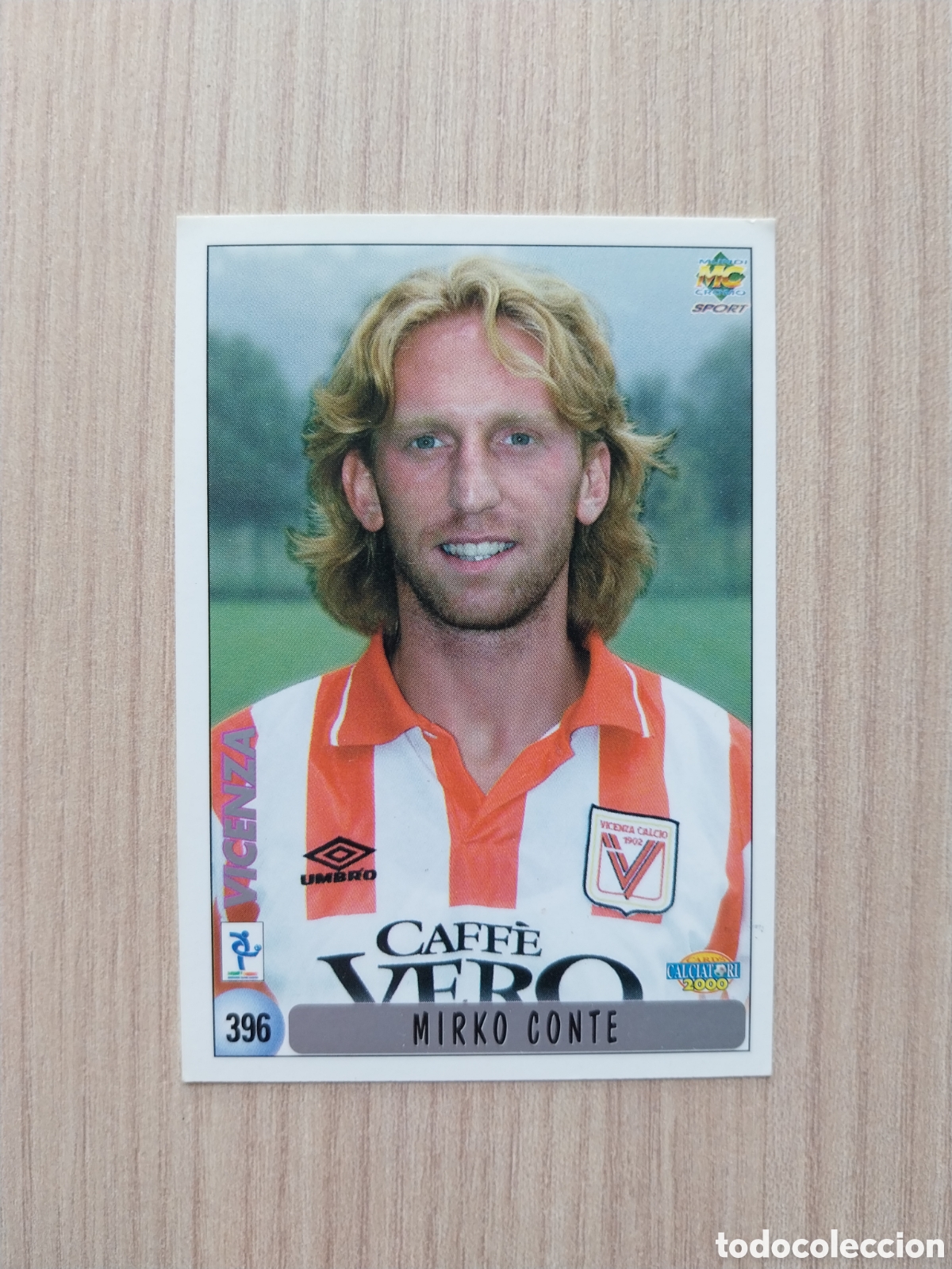 Cromos de F&uacute;tbol: MIRKO CONTE CHECK LIST N&deg; 396 CALCIATORI 1999 2000 99 00 VICENZA MUNDICROMO ITALIA F&Uacute;TBOL