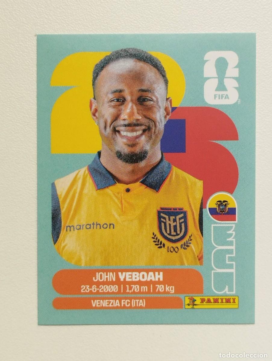 Cromos de F&uacute;tbol: CROMO STICKER WORLD CUP 2026 MUNDIAL 26 PANINI ECUADOR ECU14 ECU 14 JOHN YEBOAH