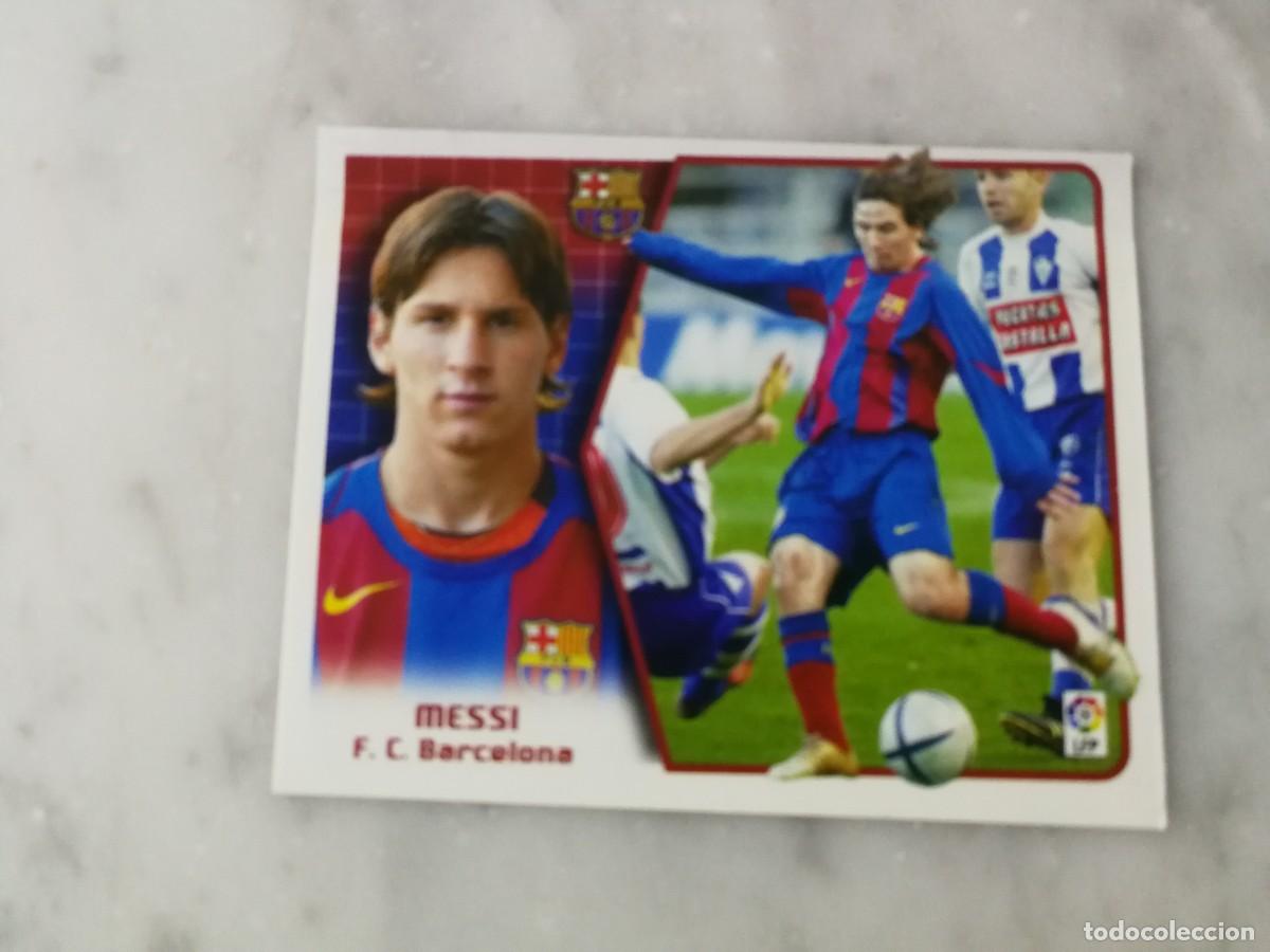 Cromos de F&uacute;tbol: Messi FC Barcelona, Este 05/06, 2005-5006, en ventanilla, buen estado