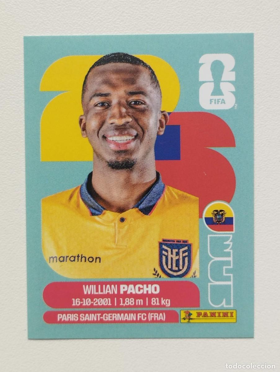 Cromos de F&uacute;tbol: CROMO STICKER WORLD CUP 2026 MUNDIAL 26 PANINI ECUADOR ECU6 ECU 6 WILLIAN PACHO
