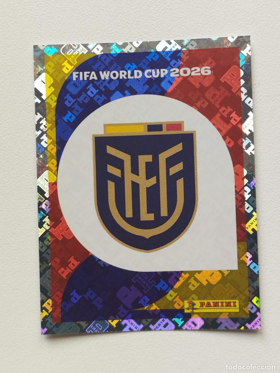 Cartes &agrave; collectionner de Football: CROMO STICKER WORLD CUP 2026 MUNDIAL 26 PANINI ECUADOR ECU1 ECU 1 ESCUDO