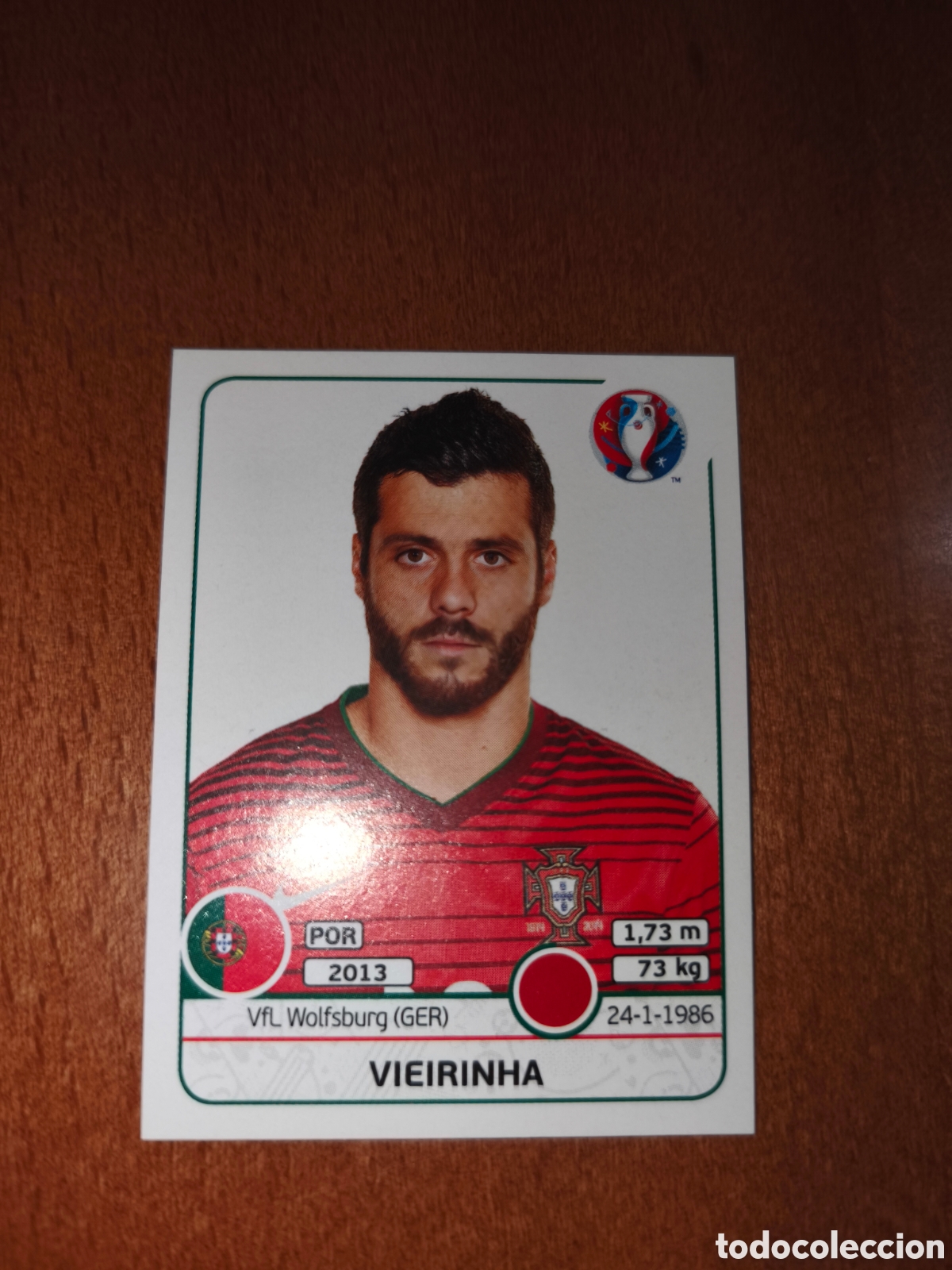 Cartes &agrave; collectionner de Football: Vieirinha n&deg;584 UEFA Euro 2016 Portugal