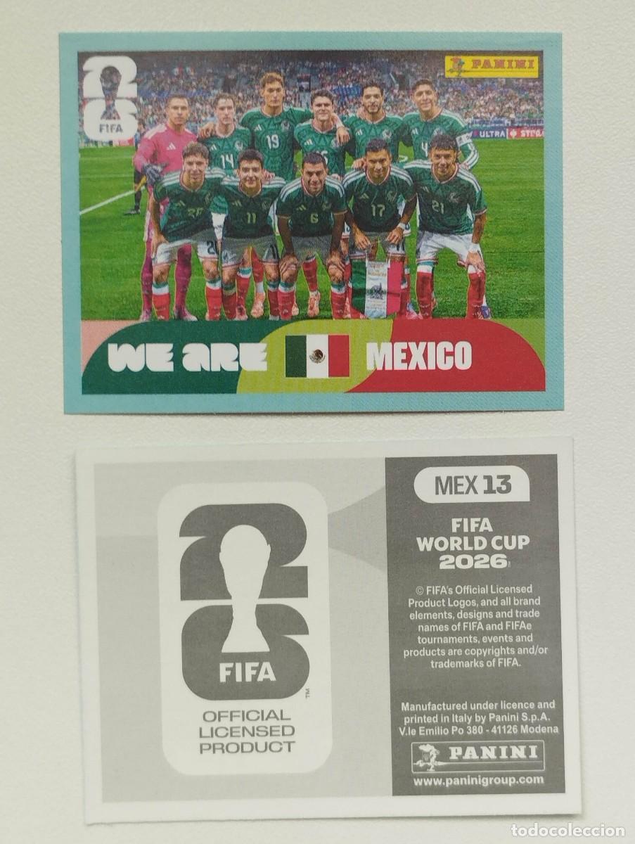 Cartes &agrave; collectionner de Football: CROMO STICKER WORLD CUP 2026 MUNDIAL 26 PANINI MEXICO MEX13 MEX 13 PLANTILLA ALINEACION