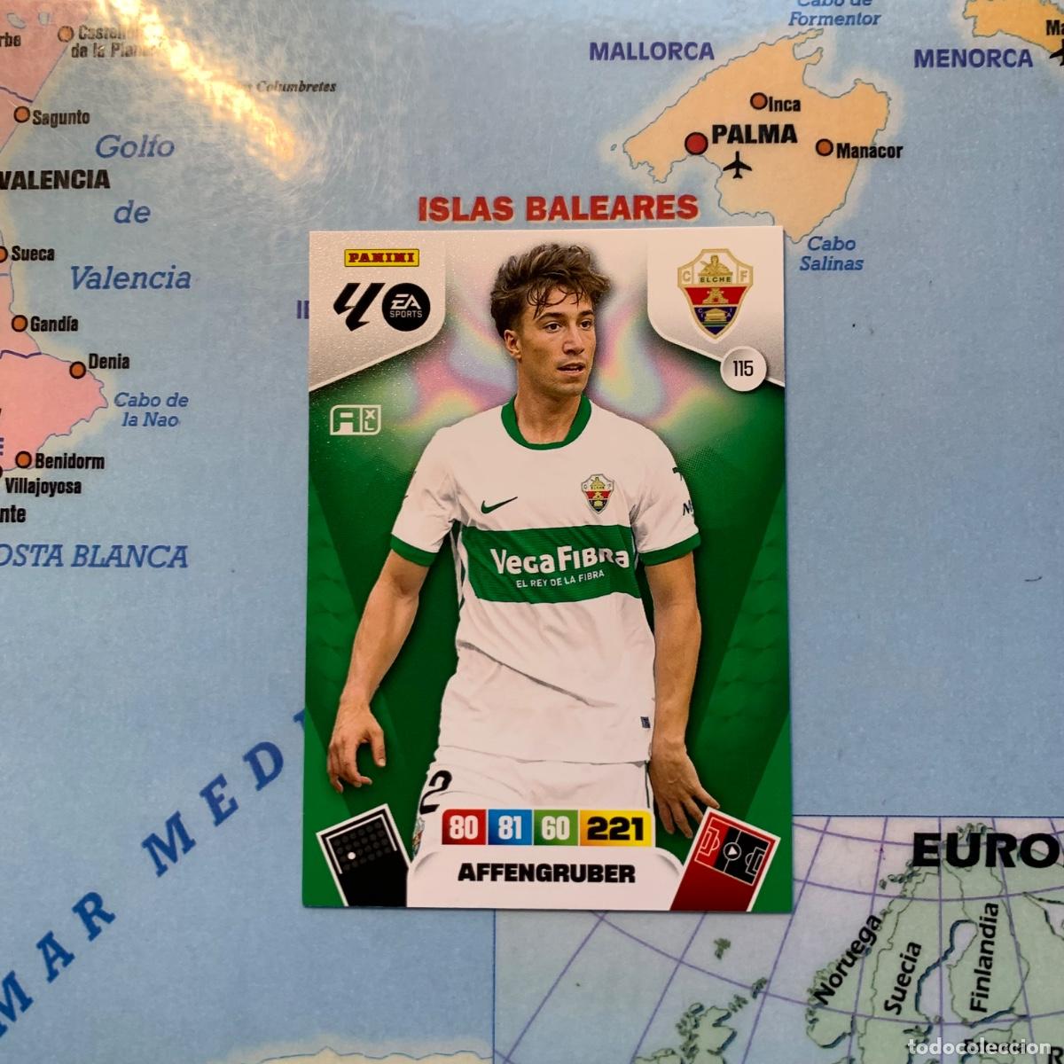 Cartes &agrave; collectionner de Football: Affengruber n&uacute;mero 115 Del Elche cromo adrenalyn XL 25-26 2025-2026