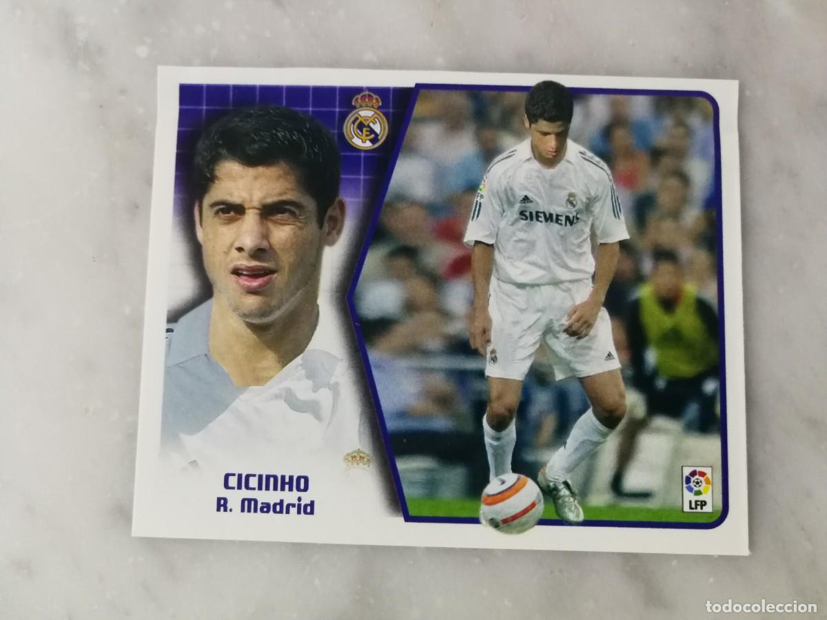 Figurine di Calcio: Cicinho Coloca Real Madrid Este 05/06, 2005-5006, en ventanilla, buen estado