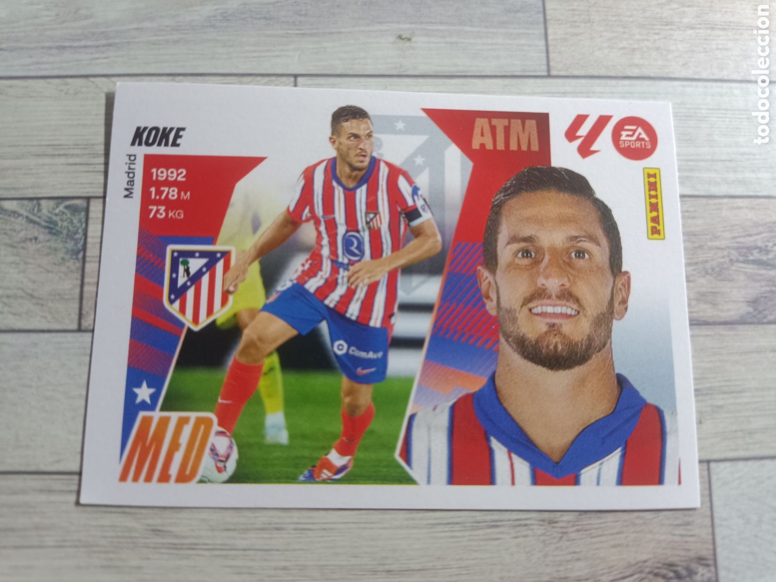 Cromos de F&uacute;tbol: 14 KOKE ATL&Eacute;TICO DE MADRID LIGA ESTE 2025 2026 PANINI 25 26