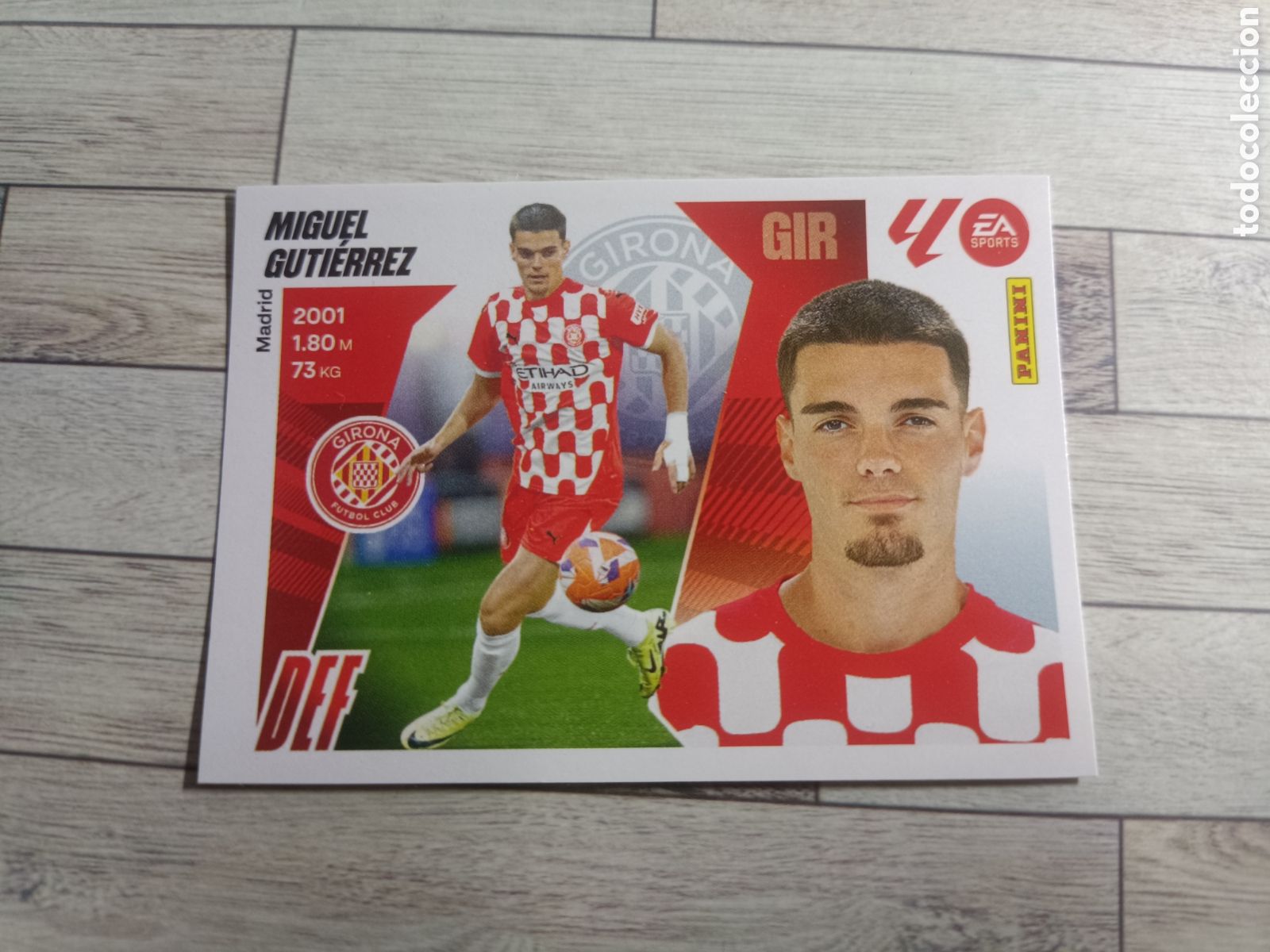 Cromos de F&uacute;tbol: 10 MIGUEL GUTIERREZ GIRONA LIGA ESTE 2025 2026 PANINI 25 26