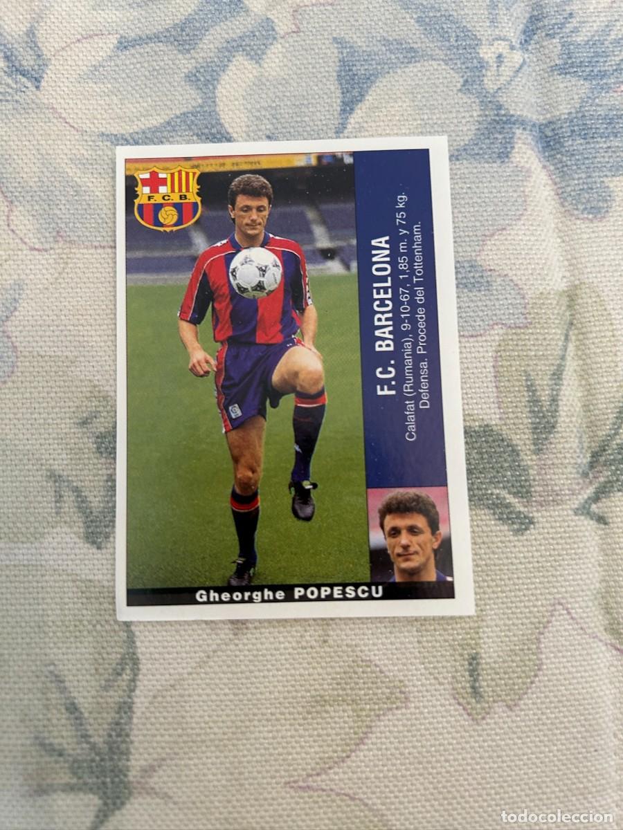 Fu&szlig;ball-Sticker: POPESCU BARCELONA LIGA 95 96 NUEVO ULTIMO FICHAJE