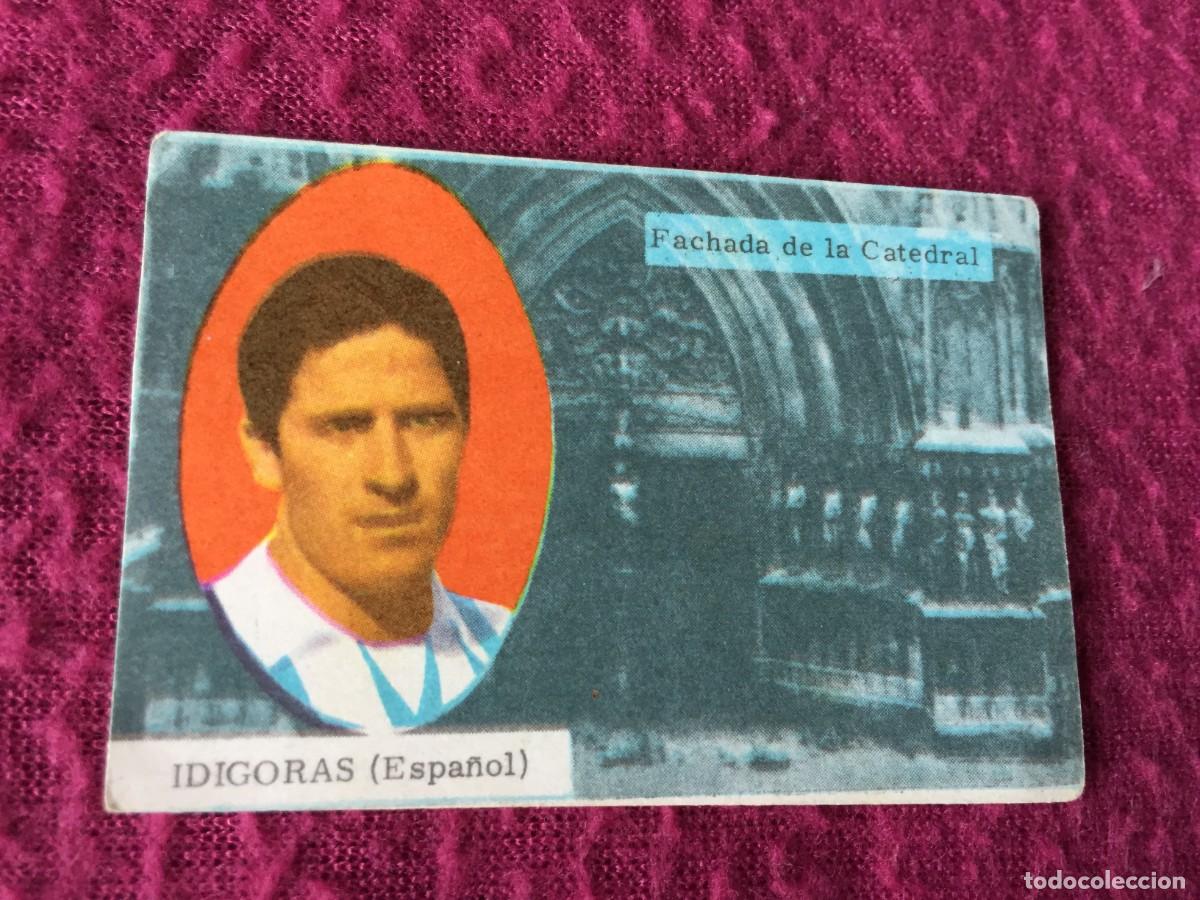 Cromos de F&uacute;tbol: CROMO FUTBOL - IDIGORAS R.C.D ESPA&Ntilde;OL EDITORIAL FHER 1963-64 - SIN PEGAR 63-64 - NUNCA PEGADO