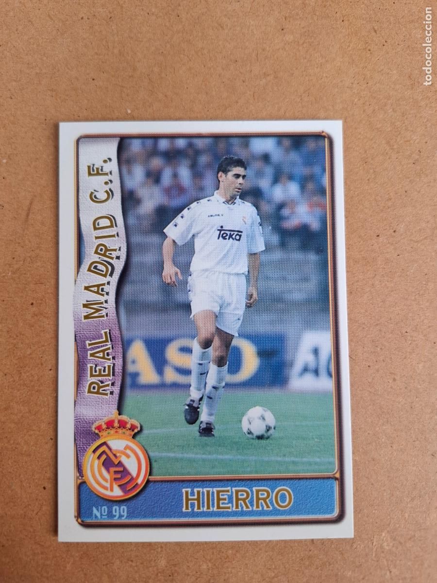 Cartes &agrave; collectionner de Football: MUNDICROMO 96 97 1996 1997 - 99 HIERRO - REAL MADRID