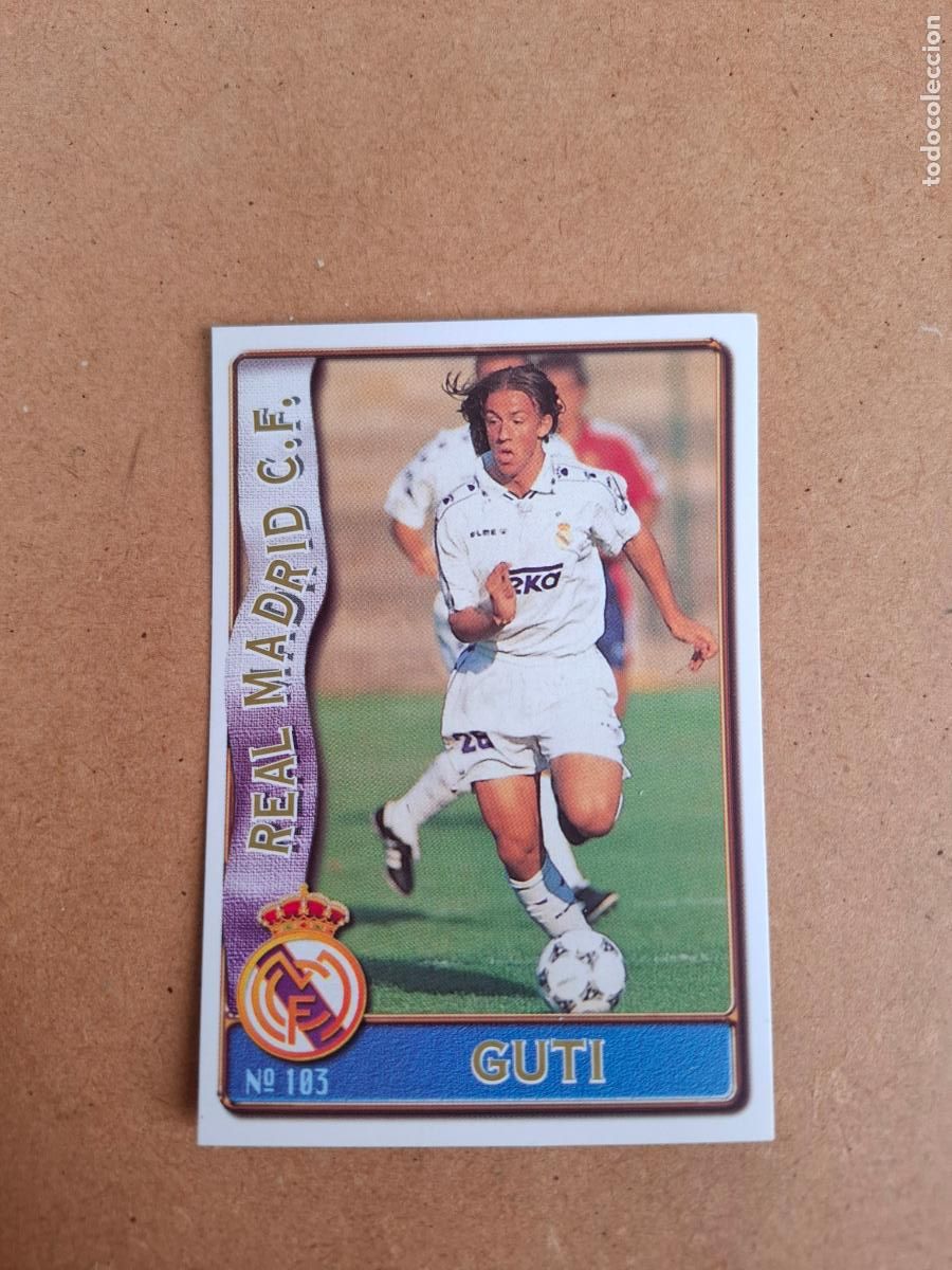 Cartes &agrave; collectionner de Football: MUNDICROMO 96 97 1996 1997 - 103 GUTI ( ROOKIE ) - REAL MADRID