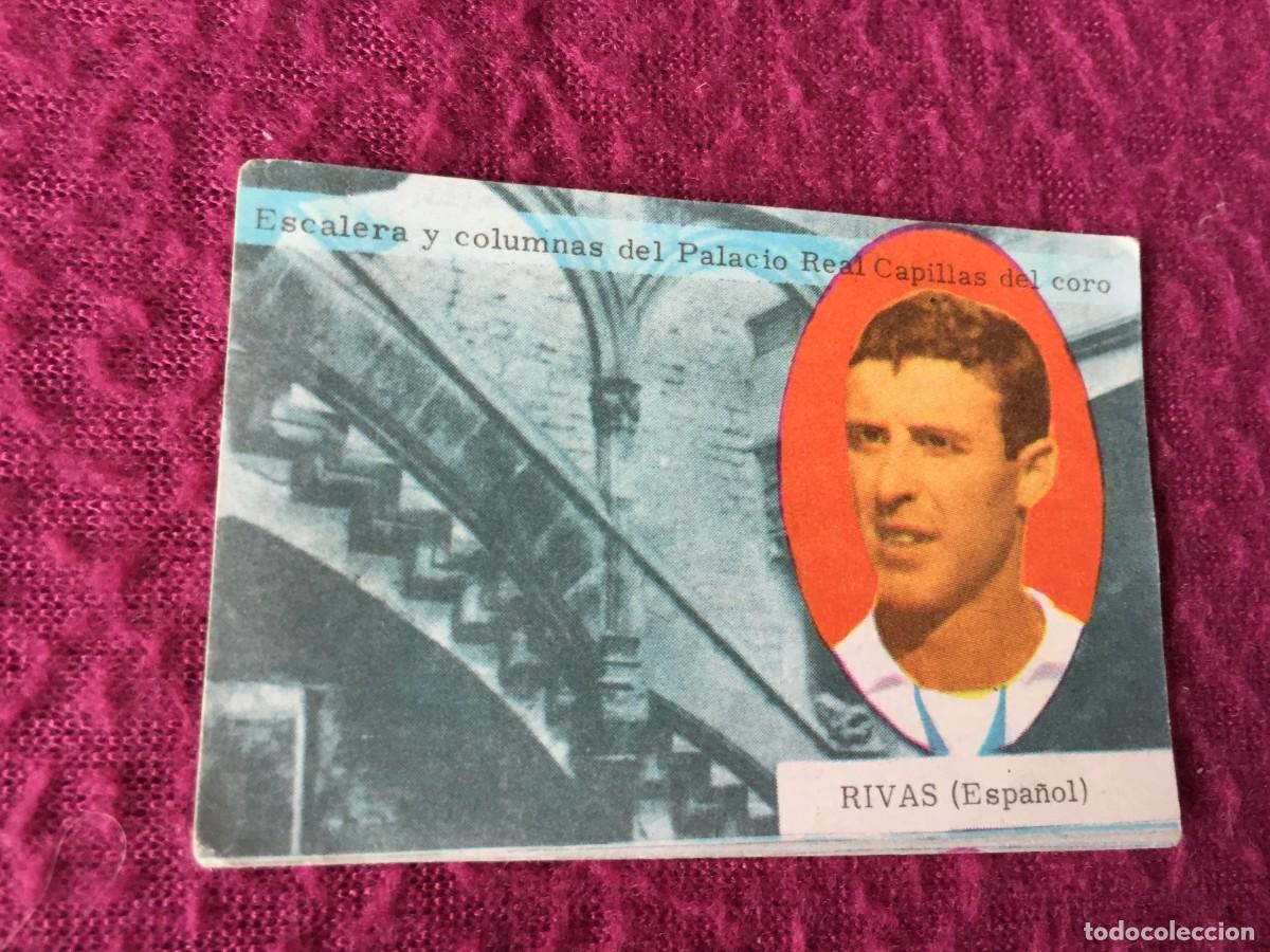 Fu&szlig;ball-Sticker: CROMO RIVAS RCD ESPA&Ntilde;OL DE BARCELONA FUTBOL 1963 1964 63/64 FHER DISGRA - NUNCA PEGADO