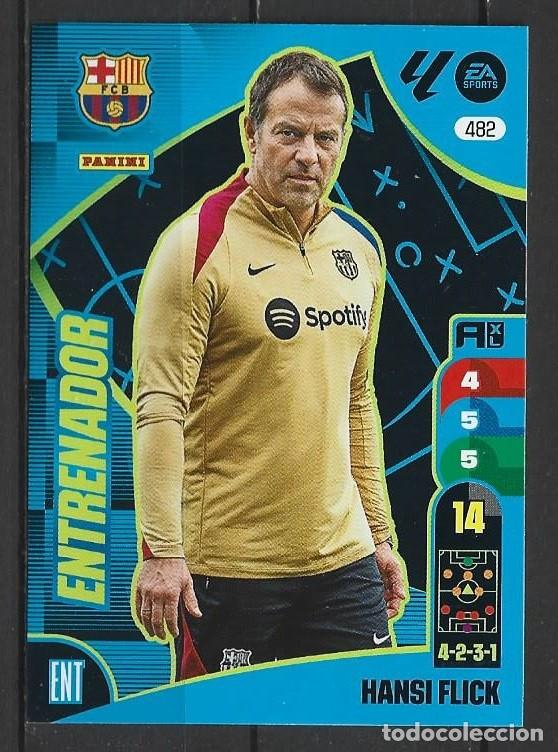 Cromos de F&uacute;tbol: Adrenalyn 24/25 - Hansi Flick - N&ordm; 482 - Barcelona ( Entrenador )