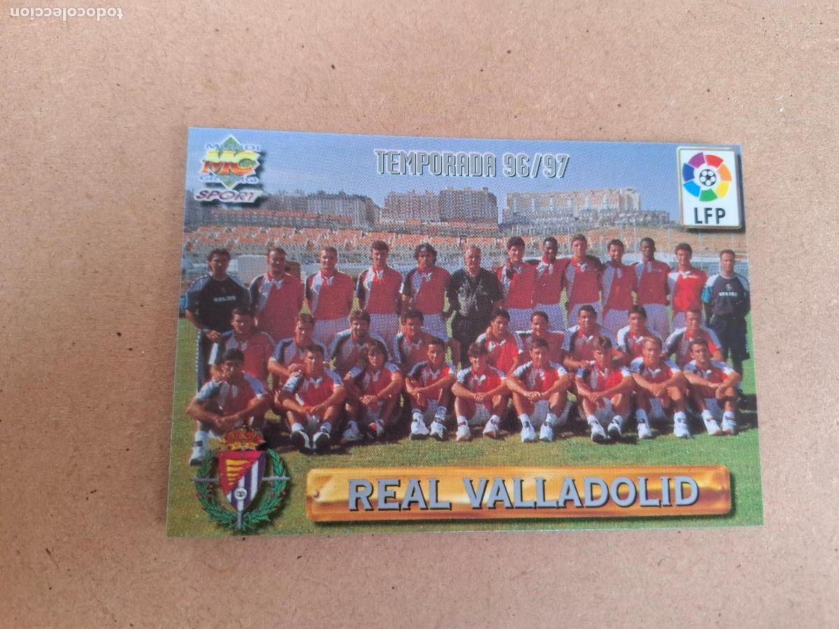 Cromos de F&uacute;tbol: MUNDICROMO 96 97 1996 1997 - 271 PLANTILLA / EQUIPO ( LETRAS PLATEADAS ) - REAL VALLADOLID