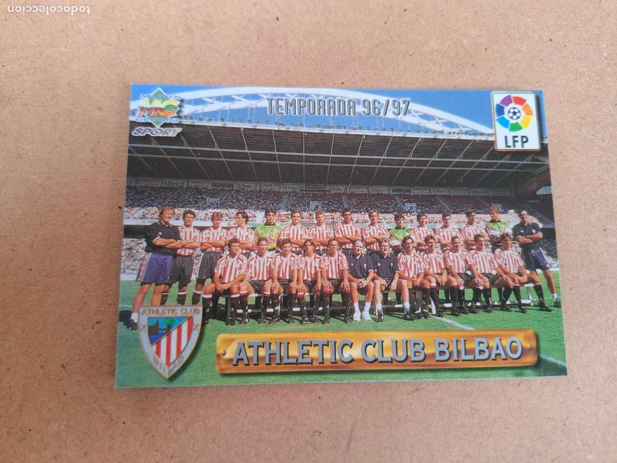 Cromos de F&uacute;tbol: MUNDICROMO 96 97 1996 1997 - 217 PLANTILLA / EQUIPO ( LETRAS PLATEADAS ) - ATHLETIC CLUB
