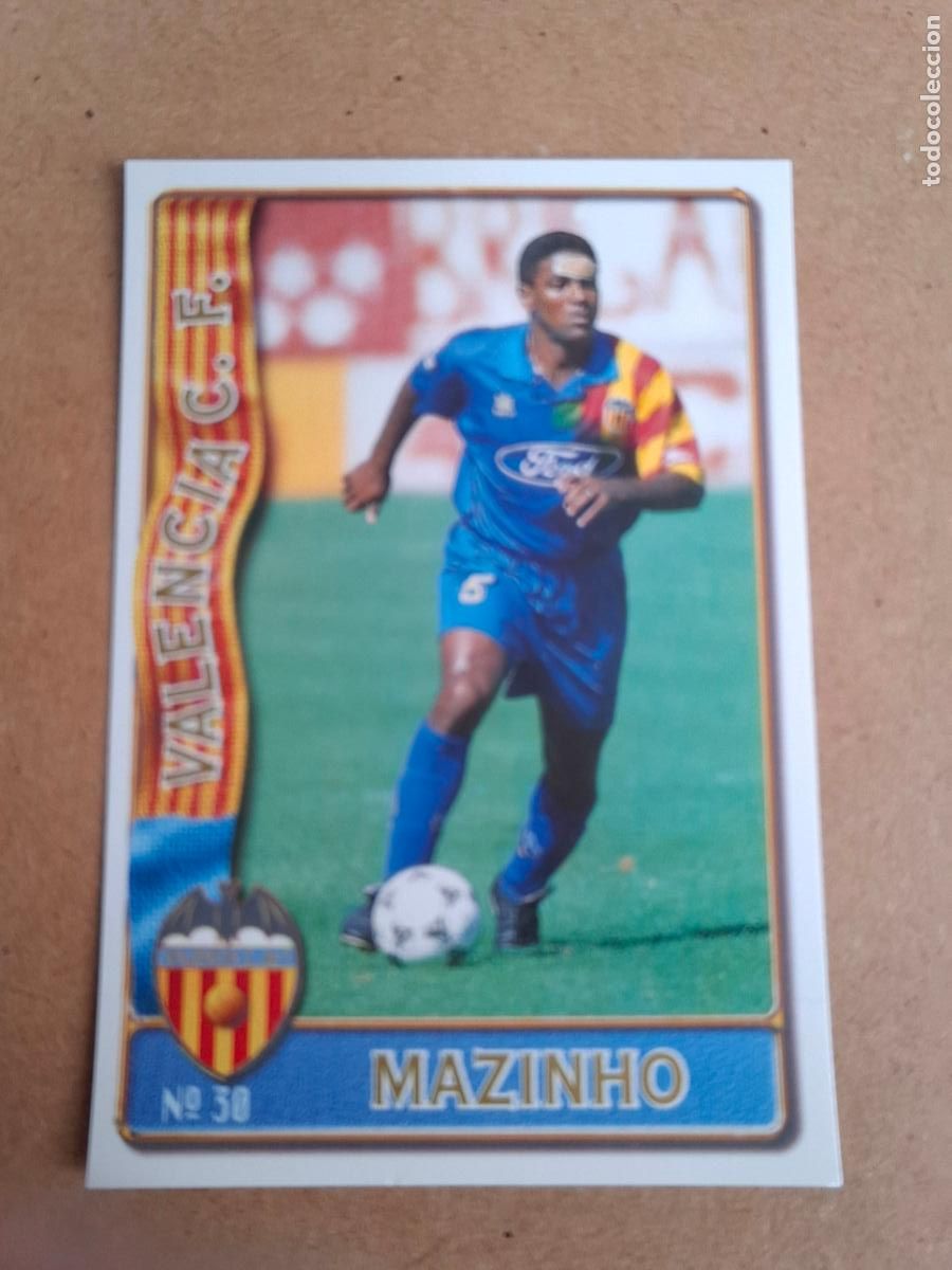 Cromos de F&uacute;tbol: MUNDICROMO 96 97 1996 1997 - 30 MAZINHO ( BAJA ) - VALENCIA CF