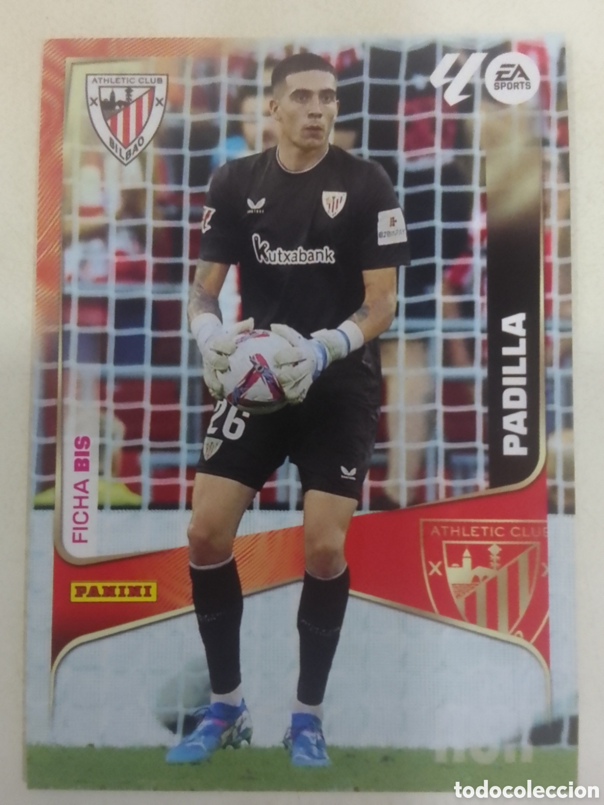 Cromos de F&uacute;tbol: Megacracks 2025/26 n&deg; 39 BIS Padilla &bull; Athletic Club. FICHA BIS.
